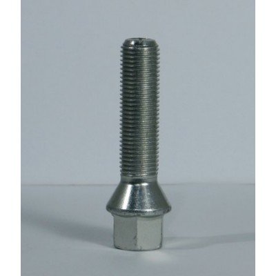 Wheel bolt M12x1.25x50 Conical H17 Silver