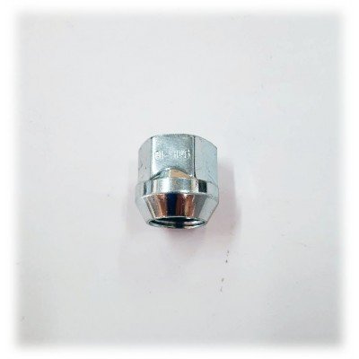 Wheel lug nut M9/16-18 Conical H19 Silver