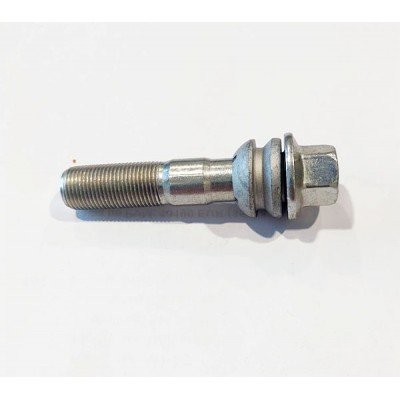 Wheel bolt with washer M15x1.25x44 Ball seat H17 Silver R14
