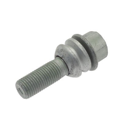 Wheel bolt with washer OE Q3, Q5 M14x1.5x30 Ball seat H17 Silver R14