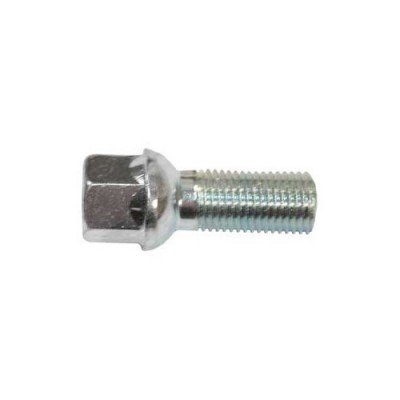 Wheel bolt M12x1.5x28 Ball seat H17 Silver R12
