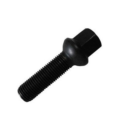 Wheel bolt M14x1.5x50 Ball seat H17 Black R14