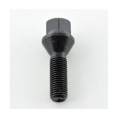 Wheel bolt M12x1.5x43 Conical H17 Black