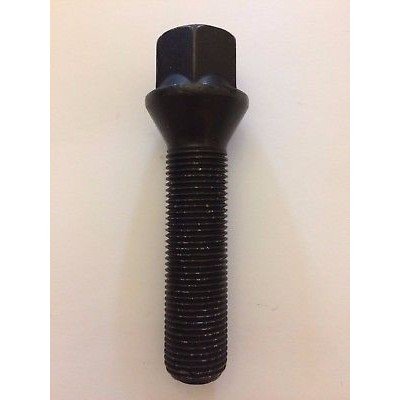 Wheel bolt M12x1.25x55 Conical H17 Black