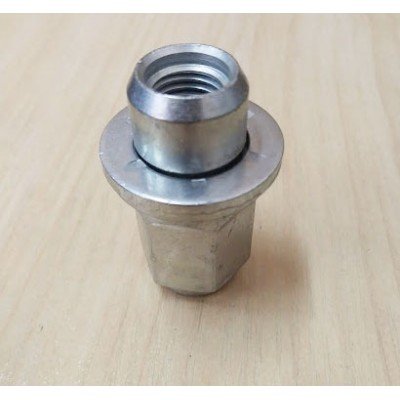 Wheel lug nut Toyota M12x1.5x43 Flat H21 Silver